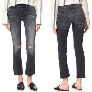 Mother Denim The Rascal Ankle Snippet Gray Jeans Stealing Shadows Size 26